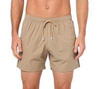 BOSS Men's Solid Swim Trunk with Iconic Side Stripe, Roasted Pine Nuts, XXL