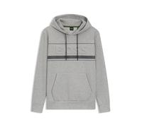 BOSS Mens Soody Zone Cotton-blend hoodie with stripe details