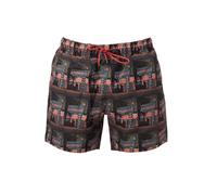 BOSS Mens Springfish Quick-Drying Motel Print Swim Shorts MULTI XL