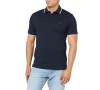 BOSS Men's Square Patch Logo Slim Fit Cotton Polo Shirt, Space Blue, S