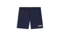 BOSS Mens Starfish Contrast-Logo Swim Shorts with Full Lining