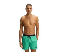 BOSS Mens Starfish Contrast-Logo Swim Shorts with Full Lining