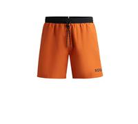 BOSS Mens Starfish Logo-Print Swim Shorts in Quick-Dry Fabric