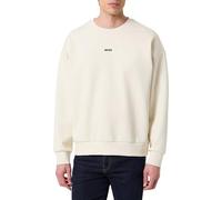 BOSS Men's Stenson Sweatshirt, Open White, XL