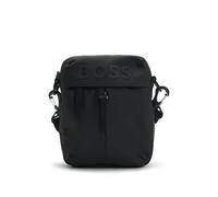 BOSS Mens Stormy NS Tonal-Logo Reporter Bag in Faux Leather Size One Size