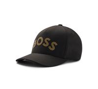 BOSS Mens Stretch Canvas Logo Cap, Black Hat BLACK O/S