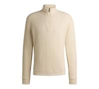 BOSS Men's Structure 1/4 Zip Loungewear Jacket, Open White131, XL