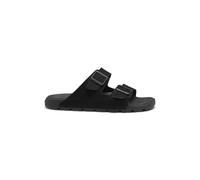 BOSS Mens Surfley Sand Twin-strap slides with branded buckles Size 6