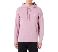 BOSS Orange Wetalk Mens Pullover Hoodie With Logo Patch - Light/Pastel Purple