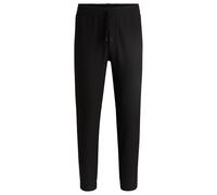 BOSS Mens T Flex Tapered-fit Trousers in Water-Repellent Stretch Fabric Black