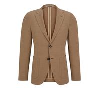 BOSS Mens T-Heston Slim Fit Stretch Wool Twill Jacket, Beige Blazer MED BEIGE 50