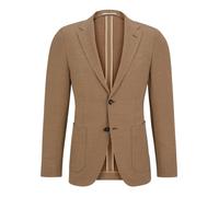 BOSS Mens T-Heston Slim Fit Stretch Wool Twill Jacket, Beige Blazer MED BEIGE 50