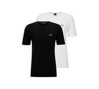 BOSS Mens T-Shirt 2-Pack Two-Pack of Stretch-Cotton T-Shirts with Logo Details