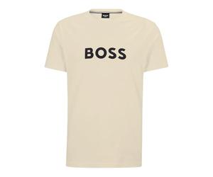 BOSS Men's T-Shirt RN 10249533 01 Beach_T_Shirt, 131Open White,