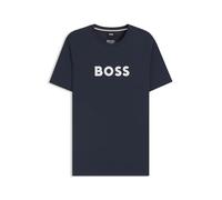 Boss Logo Print T-Shirt - Blue blue Medium