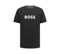 BOSS Mens T-Shirt RN Logo-Print T-Shirt in Cotton Jersey with SPF 50+ UV Protection