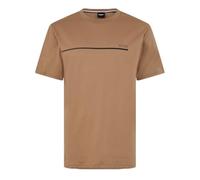 BOSS Mens T-Shirt Short Sleeve Cotton Camel/Black 260 L