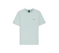 BOSS Mens T-Shirt Short Sleeve Cotton Turquoise 447 3XL