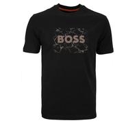 BOSS Men's T-Shirt Te Logospace Regular Fit Black 50539186 001