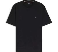 BOSS Mens T-Shirts Hugo Boss Double B Monogram Mercerised Cotton Tee in Black