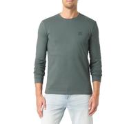 BOSS Mens Regular Fit Long Sleeve Tacks T-Shirt - Colour: 377 Open Green - Size: Medium