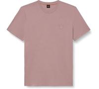 BOSS Mens Tales Logo Patch Cotton Jersey T-Shirt, Light/Pastel Purple 539, S