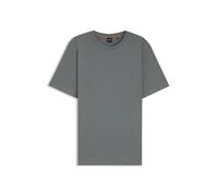 BOSS Mens Tales Logo-Patch T-Shirt in Cotton Jersey