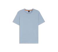 Boss Mens BOSS ORANGE Tales T-Shirt with Logo Patch Premium Cotton L Blue