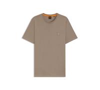 BOSS Mens Tales Logo-Patch T-Shirt in Cotton Jersey