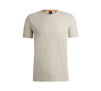 BOSS Mens Tales Logo-Patch T-Shirt in Cotton Jersey