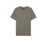 BOSS Mens Tales Logo-Patch T-Shirt in Cotton Jersey