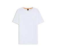 Hugo Boss Men's T-Shirt Tales Logo-Patch Cotton Jersey White 5XL