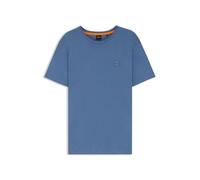 BOSS Mens Tales Logo-Patch T-Shirt in Cotton Jersey