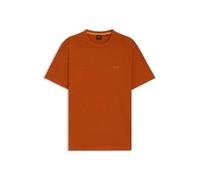 BOSS Mens Tales Relaxed Fit Cotton Jersey Logo Patch T-Shirt, 842open Orange, 4XL