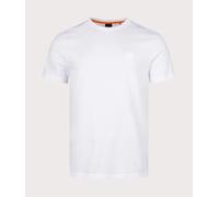 BOSS Mens Tales Logo-Patch T-Shirt in Cotton Jersey