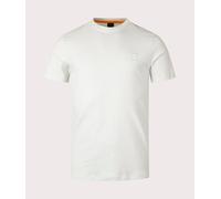 BOSS Mens Tales Logo-Patch T-Shirt in Cotton Jersey