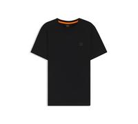 Hugo Boss Men's T-Shirt Tales – Logo Patch, Cotton Jersey – Black