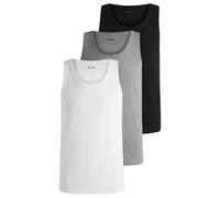 BOSS Mens Tank Top 3P Classic Three-Pack of Cotton Underwear Vests with Embroidered Logos