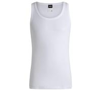 BOSS Mens Tank Top Original Tonal-Logo Vest in Organic Cotton