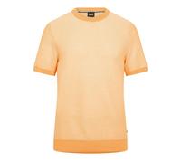 Boss Mens Tantino Knitted T-Shirt in Medium Orange - Size Medium