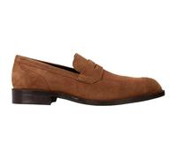 BOSS Men's Tayil_Loaf_tcsdwv Loafer, Medium Brown, 9 UK