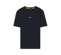 BOSS Relaxed-fit T-shirt in stretch cotton with logo print - Style TChup, 50473278 Dark Blue 4XL