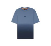 BOSS Mens Te Gradient Cotton-Jersey T-Shirt with degradé Effect