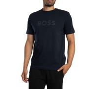 BOSS Regular Logo Tops, Navy, Size M, Men Navy
