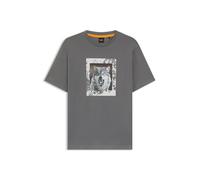 BOSS Men's Te_Lupo T-Shirt, Open Grey, 3XL