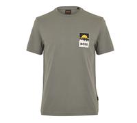 Boss Mens Te Plain 10276582 01 Polo Shirt in Open Grey - Size X-Large