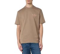 BOSS Men's Te_Records T_Shirt, Open Brown246, M