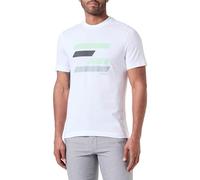 BOSS Mens Tee 3 Cotton-Jersey T-Shirt with Flag-Inspired Artwork