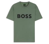 BOSS Men's Tee Iconic Zone T-Shirt, Open Green, 6XL