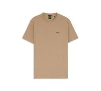 BOSS Mens Tee Regular-fit T-Shirt in Stretch Cotton with Contrast Logo